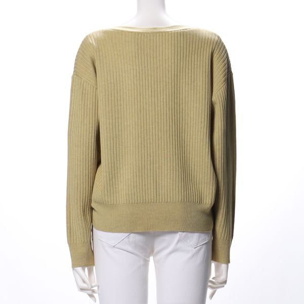 前開きリブカーディガン