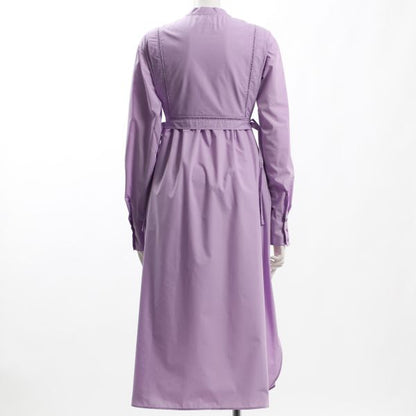 レイヤード風シャツワンピース