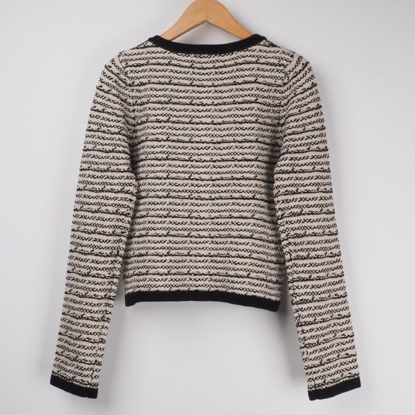 ツイード風レディライクニットカーディガン