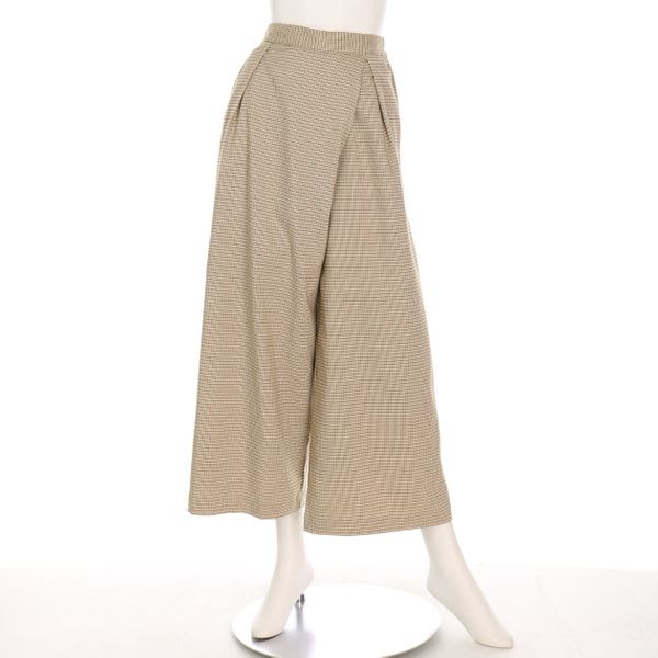 ガンクラブタック入りワイドパンツ