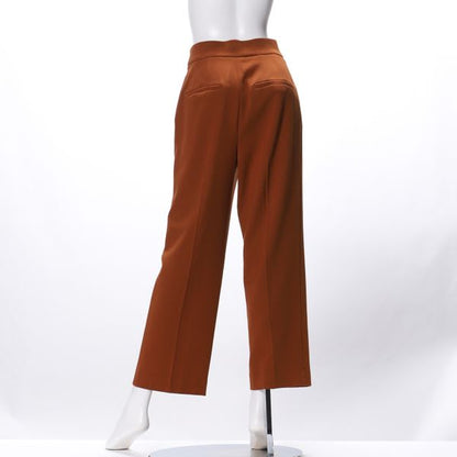 カルゼ後染めストレッチストレートパンツ