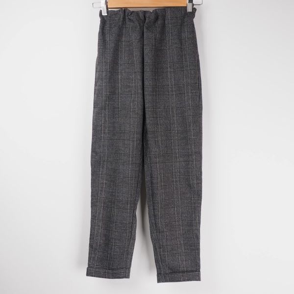ウエストゴムチェック柄パンツ