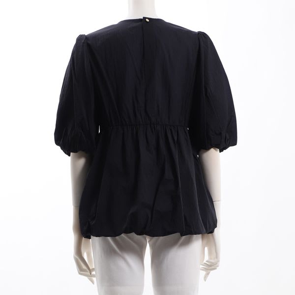 ウエスト切り替えふんわりスリーブブラウス