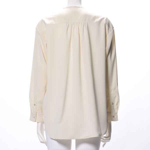 前開きリボンタイブラウス