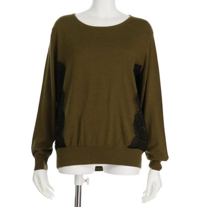 脇レースニットプルオーバー