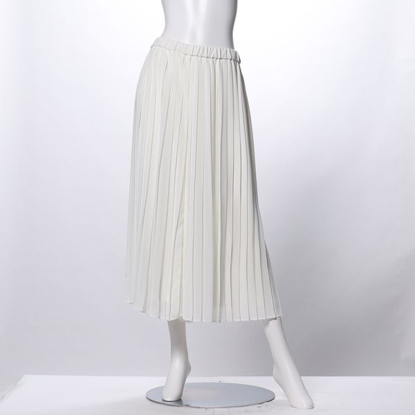 ウエストゴムプリーツガウチョパンツ