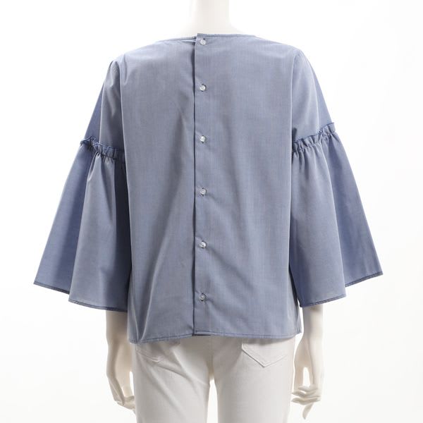 フレアスリーブブラウス