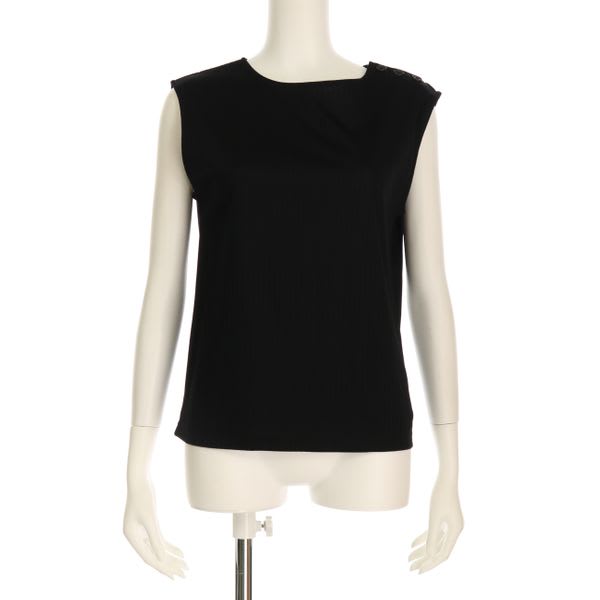 ボタンショルダーアクセントカットソー