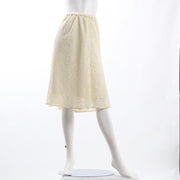 総レースフレアスカート