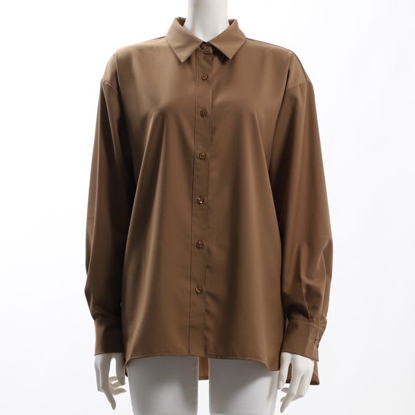 前開きシャツブラウス