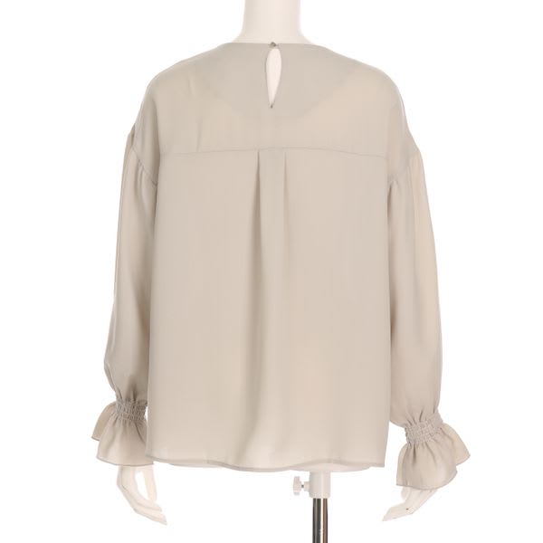 キャンディースリーブジョーゼットブラウス