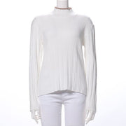 ライン入りリブニットプルオーバー