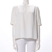とろみパフスリーブブラウス