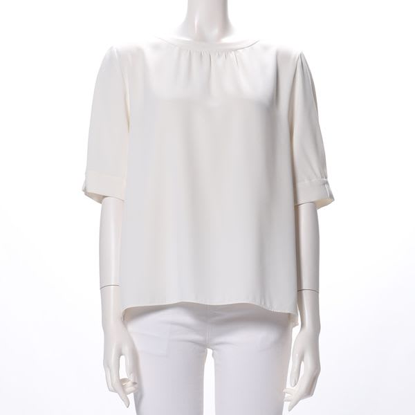 とろみパフスリーブブラウス