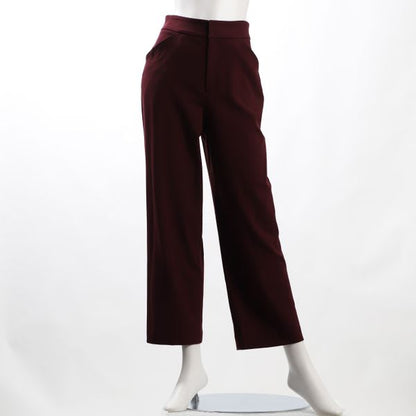 カルゼ後染めストレッチストレートパンツ