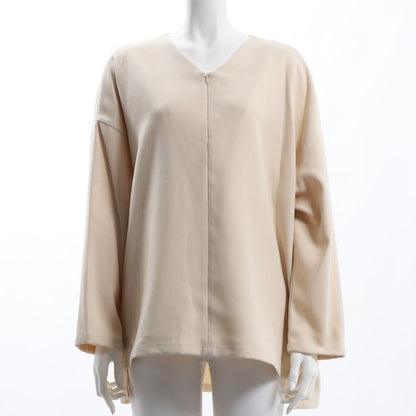 バックテールデザインVネックブラウス