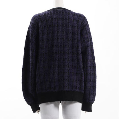 金色ボタンツイードカーディガン