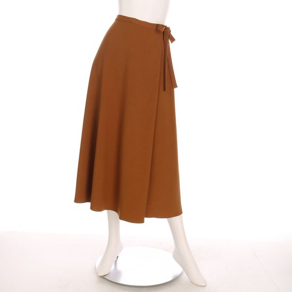 サイドリボンラップスカート