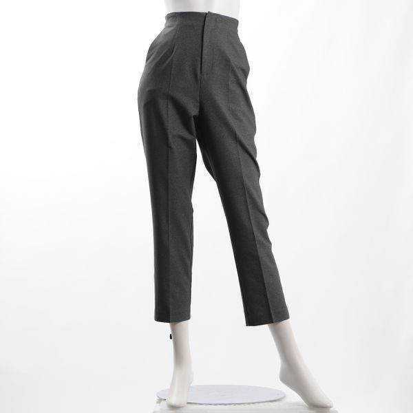 センタープレスハイウエストテーパードパンツ