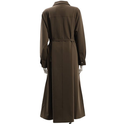 Dカンベルト付スキッパーカラーワンピース