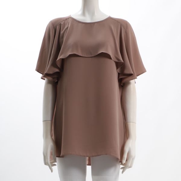 ケープ風デザインブラウス