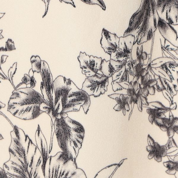 花柄ボウタイワンピース