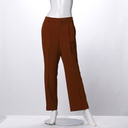 ハニカムグログランツータックフレアパンツ