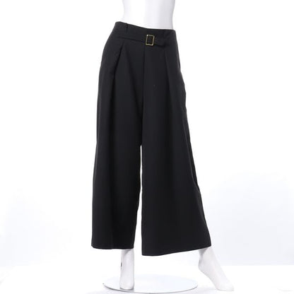 ウエストベルトワイドパンツ