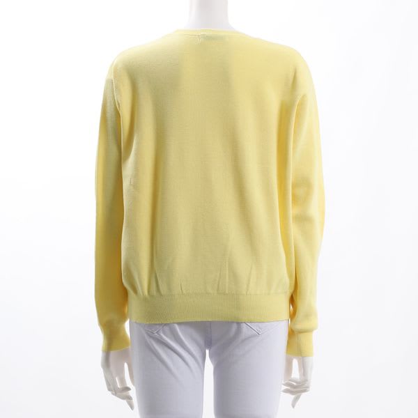 クルーネックハイゲージニット