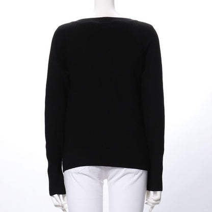 ミドルゲージVネックニット