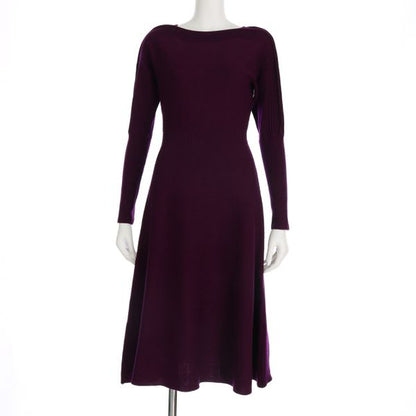 ウェストシェイプニットワンピース