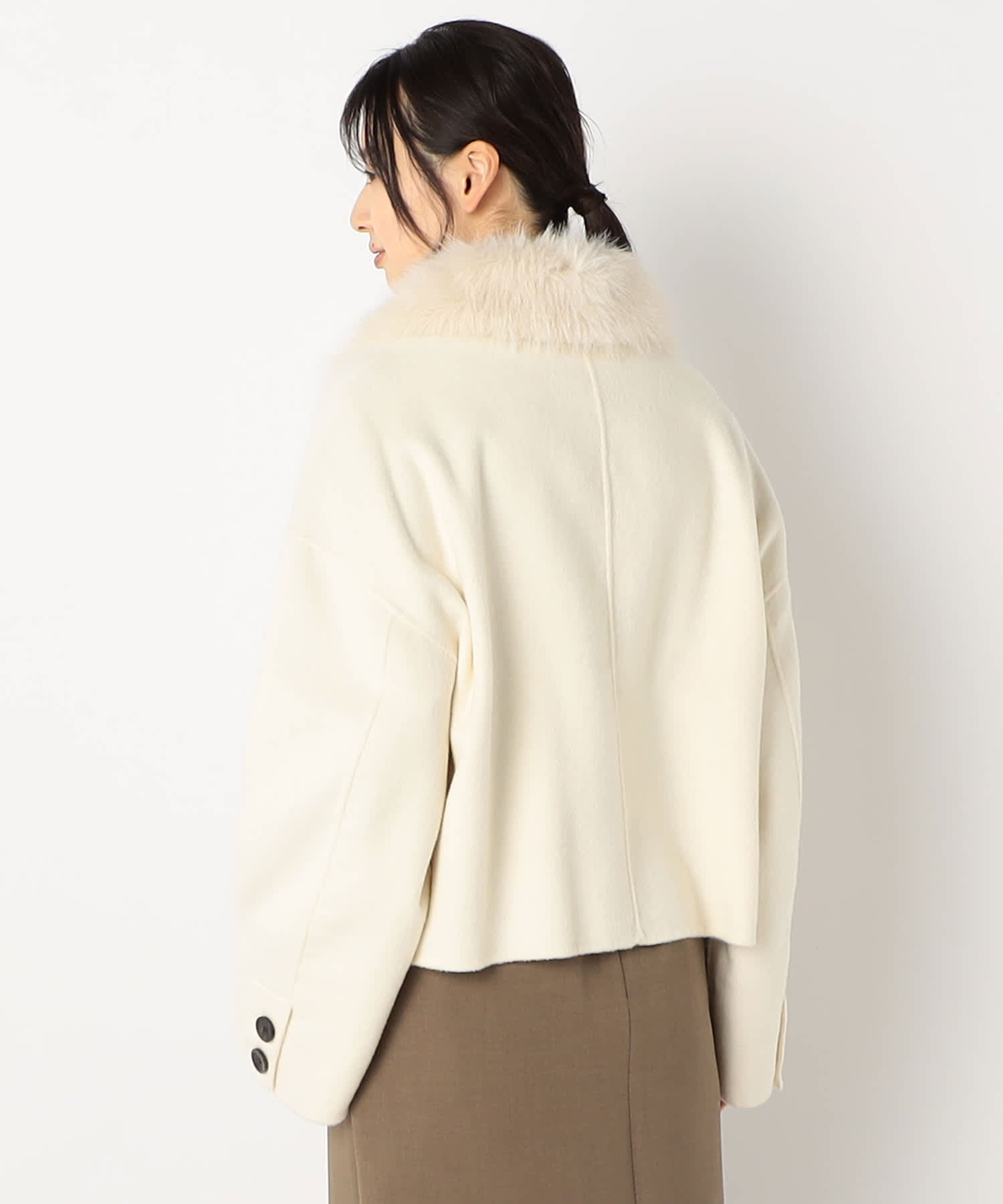 【特別価格20%OFF】ファーウールコート