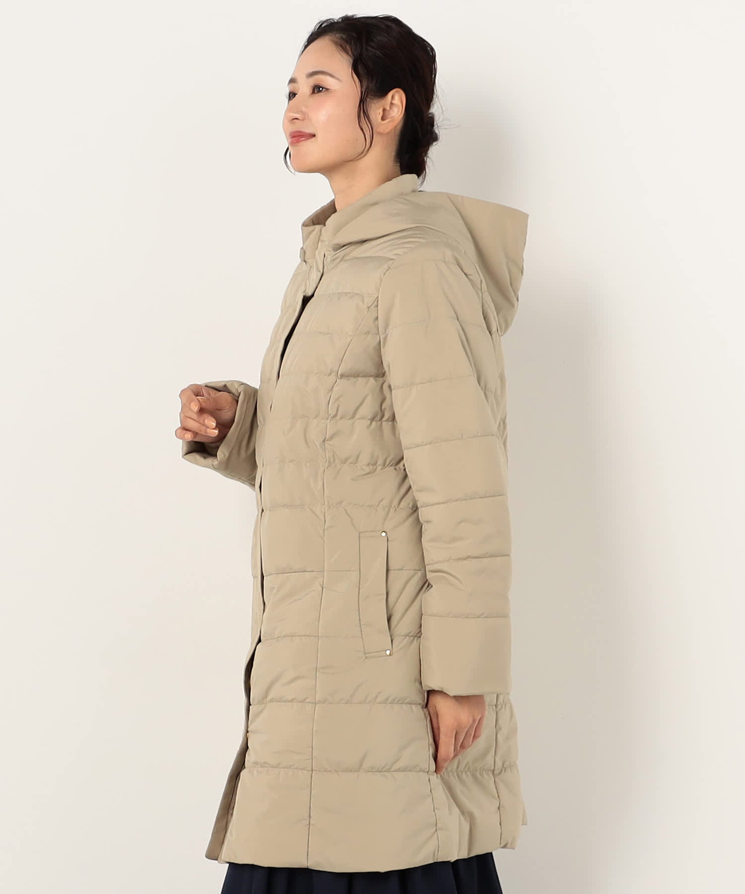 【特別価格20%OFF】上品フードダウンコート