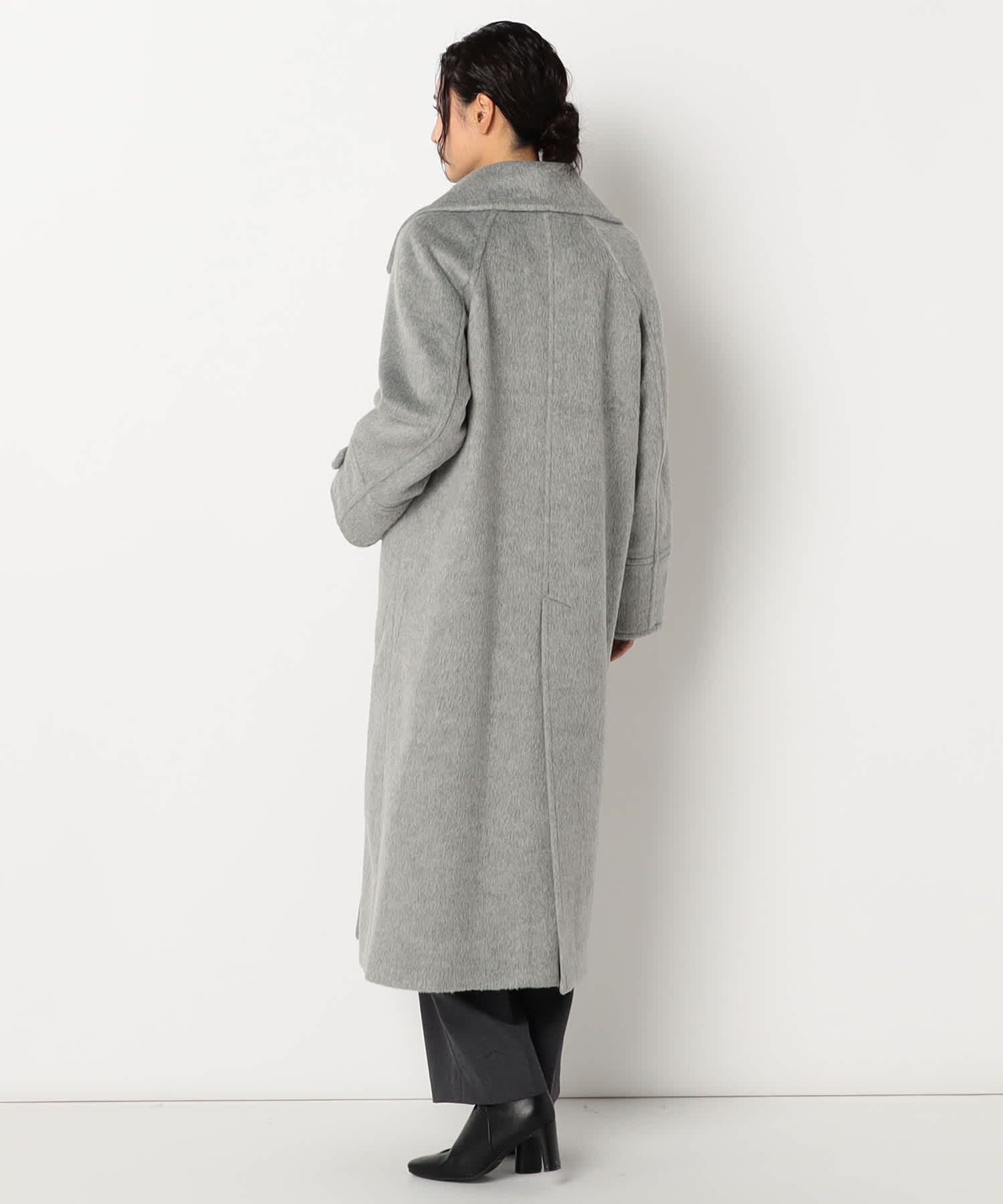 【特別価格20%OFF】ウールシンプルロングコート