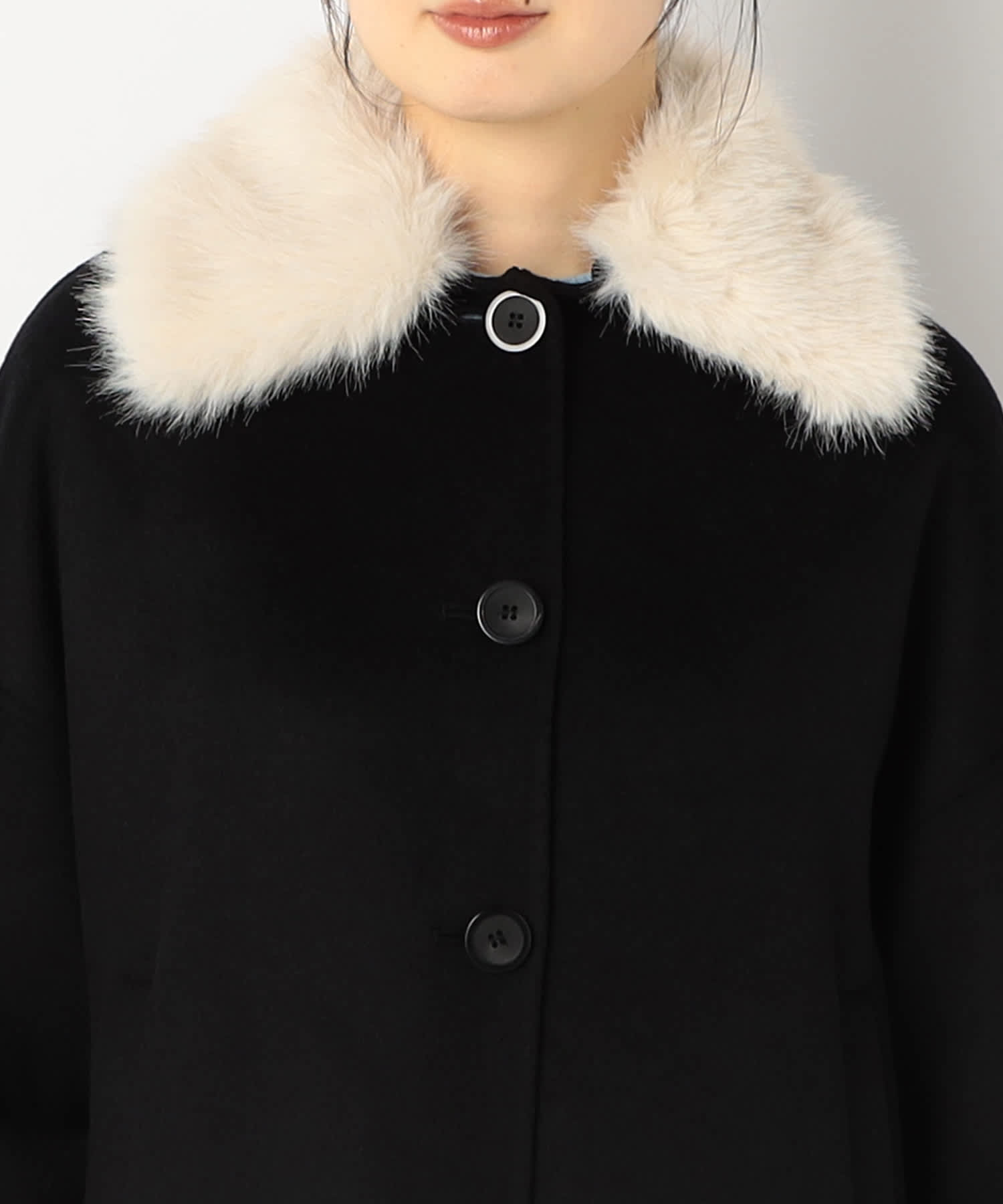 【特別価格20%OFF】ファーウールコート