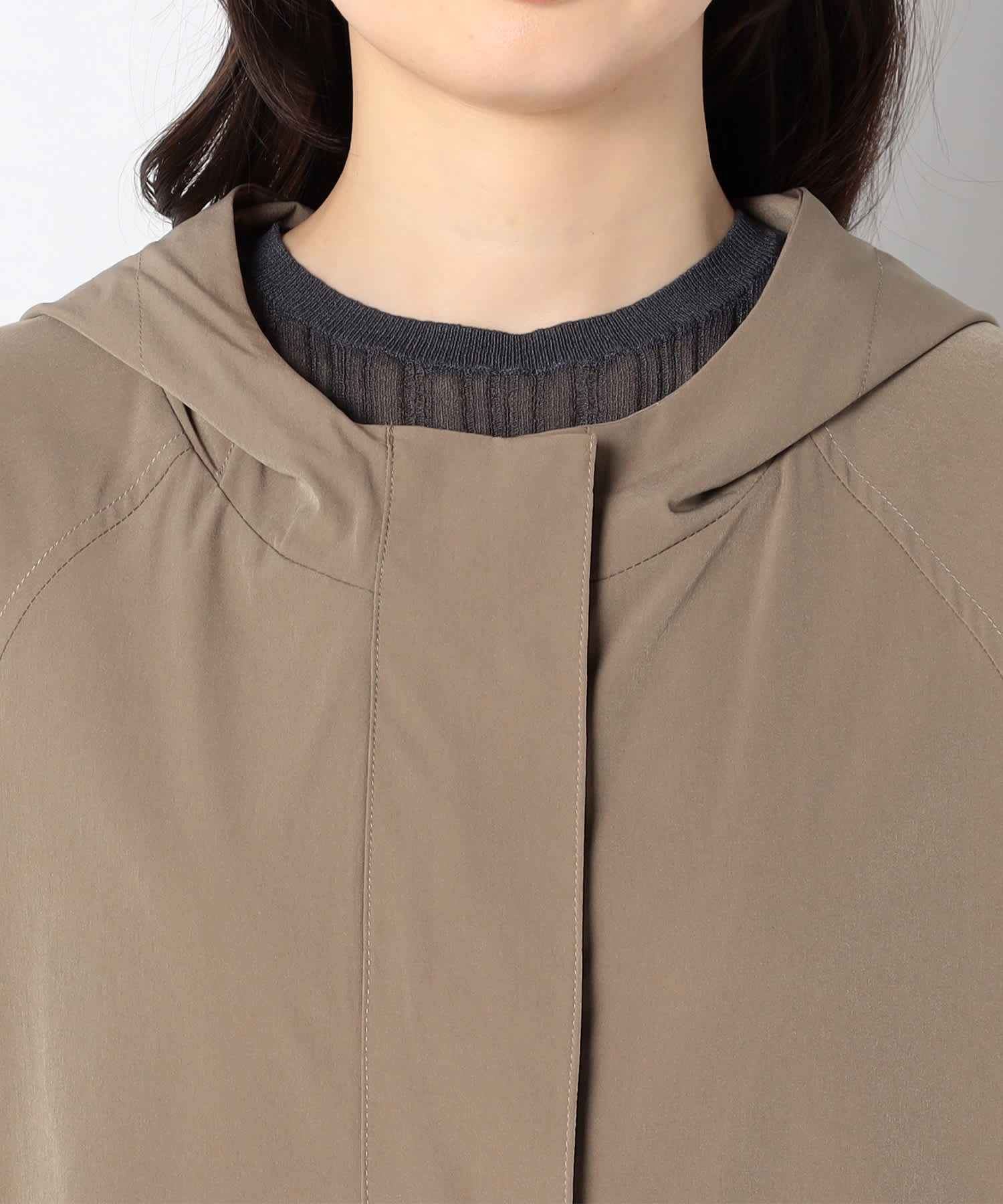 【特別価格20%OFF】シンプルフードアウター