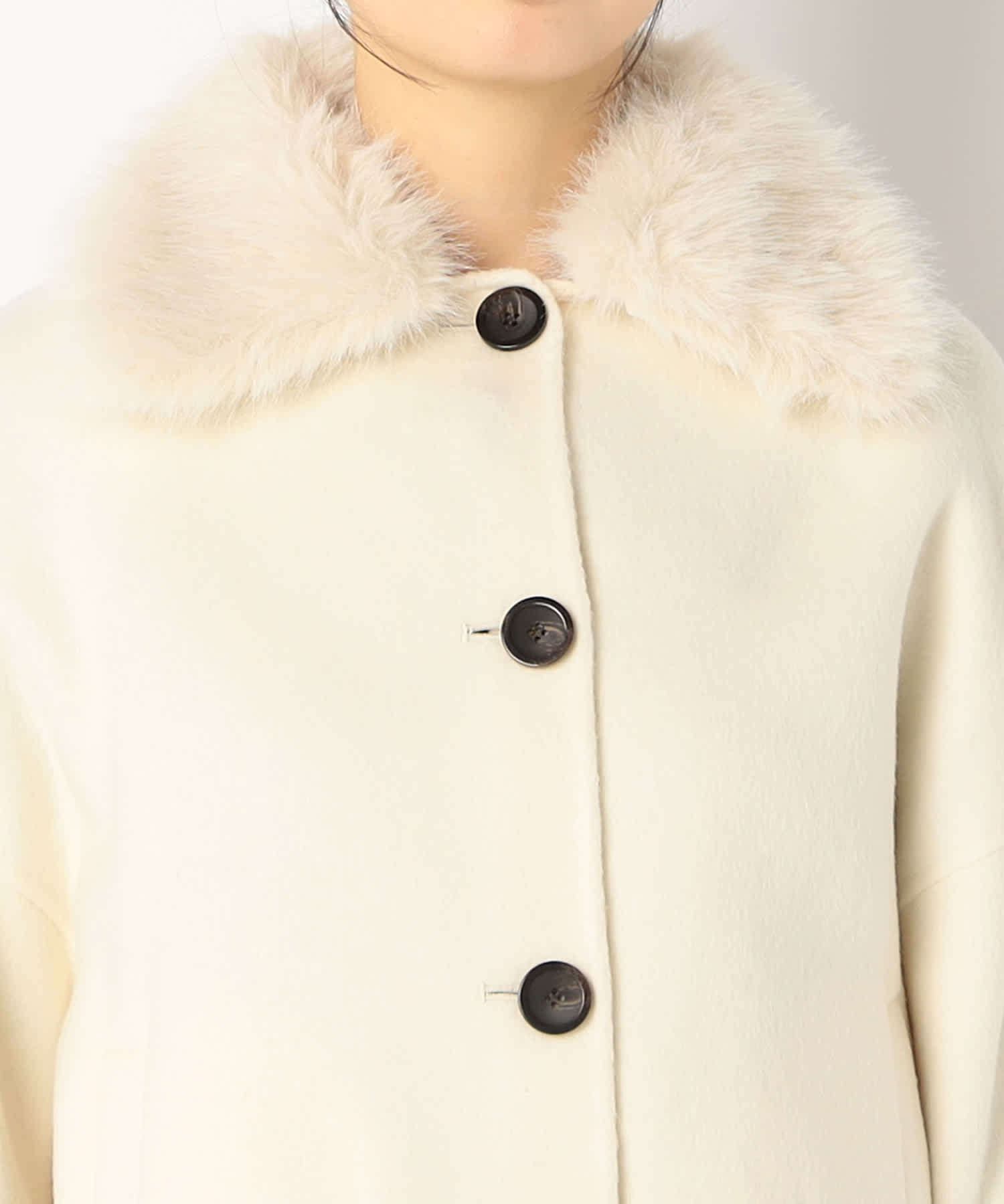 【特別価格20%OFF】ファーウールコート