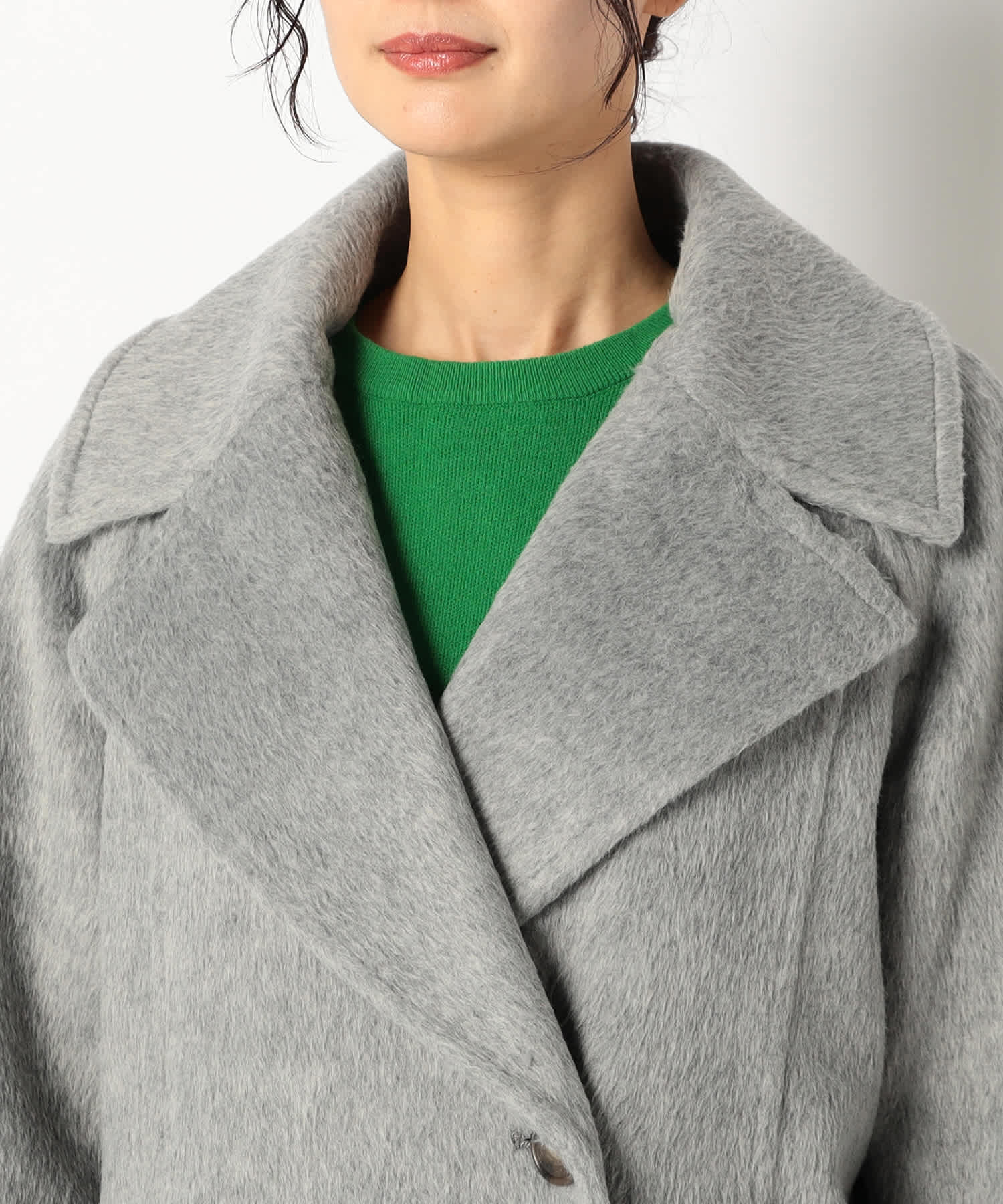 【特別価格20%OFF】ウールシンプルロングコート