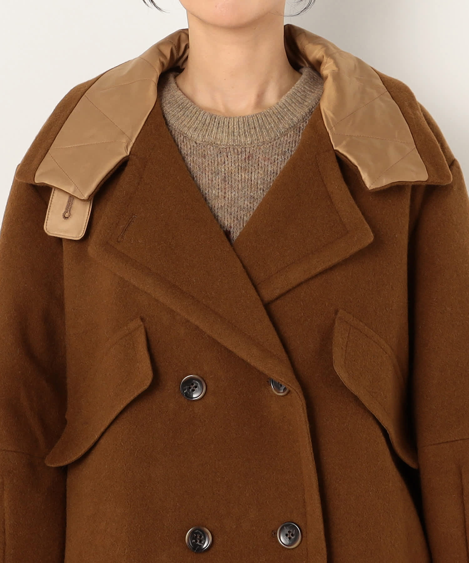 【特別価格20%OFF】レザーエレガントコート