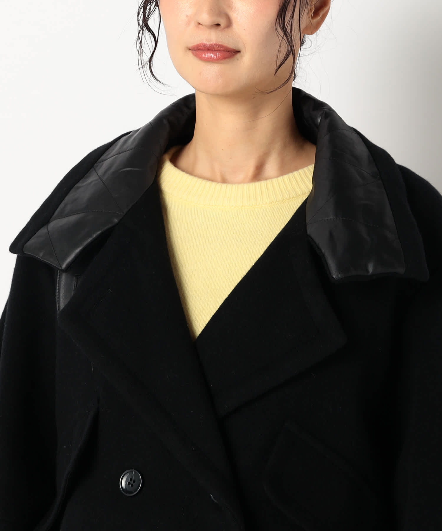 【特別価格20%OFF】レザーエレガントコート