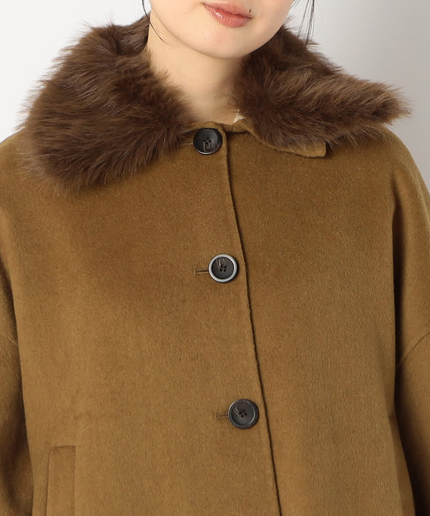 【特別価格20%OFF】ファーウールコート