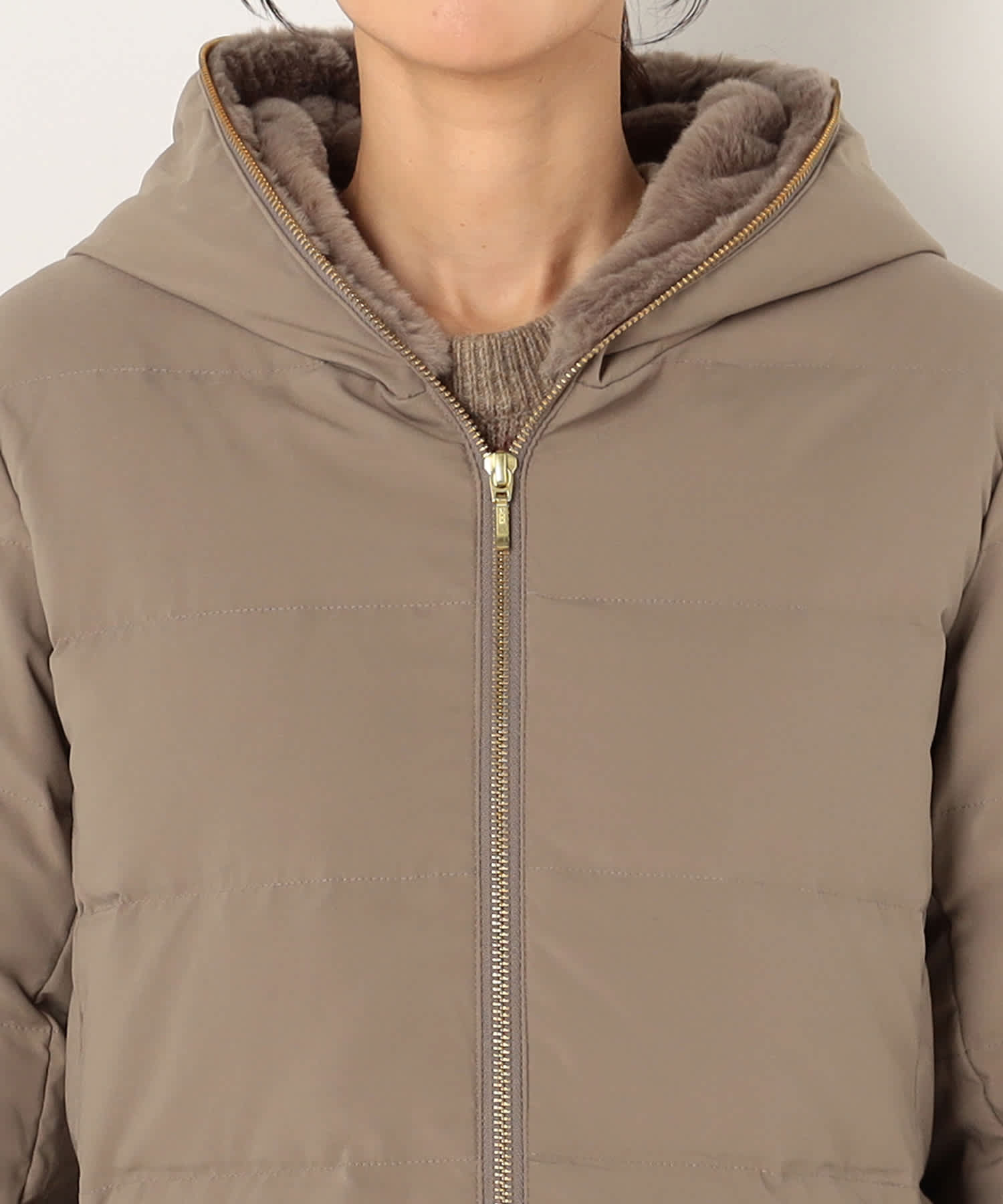 【特別価格20%OFF】シンプルなファーダウン