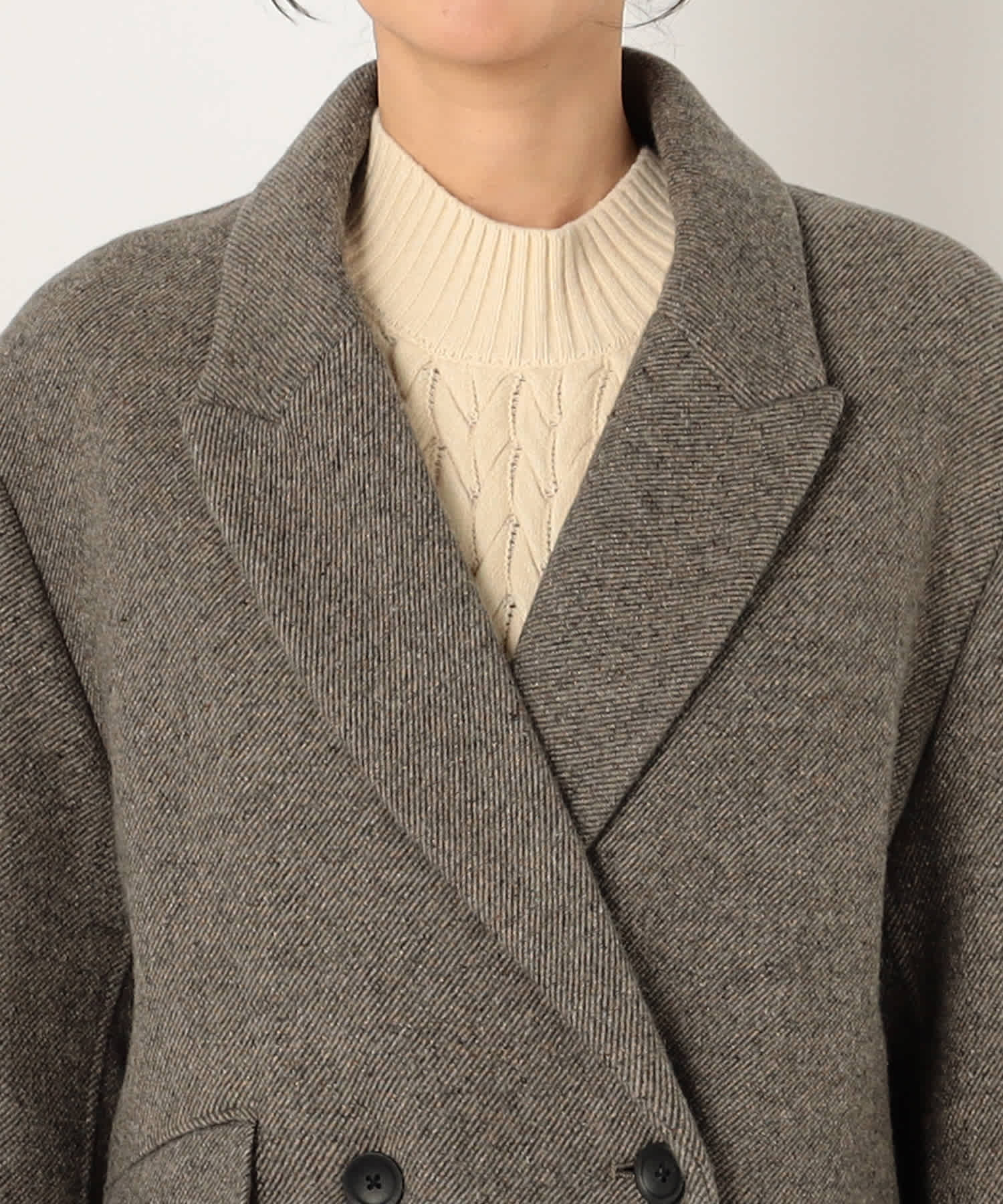 【特別価格20%OFF】ウールエレガントロングコート