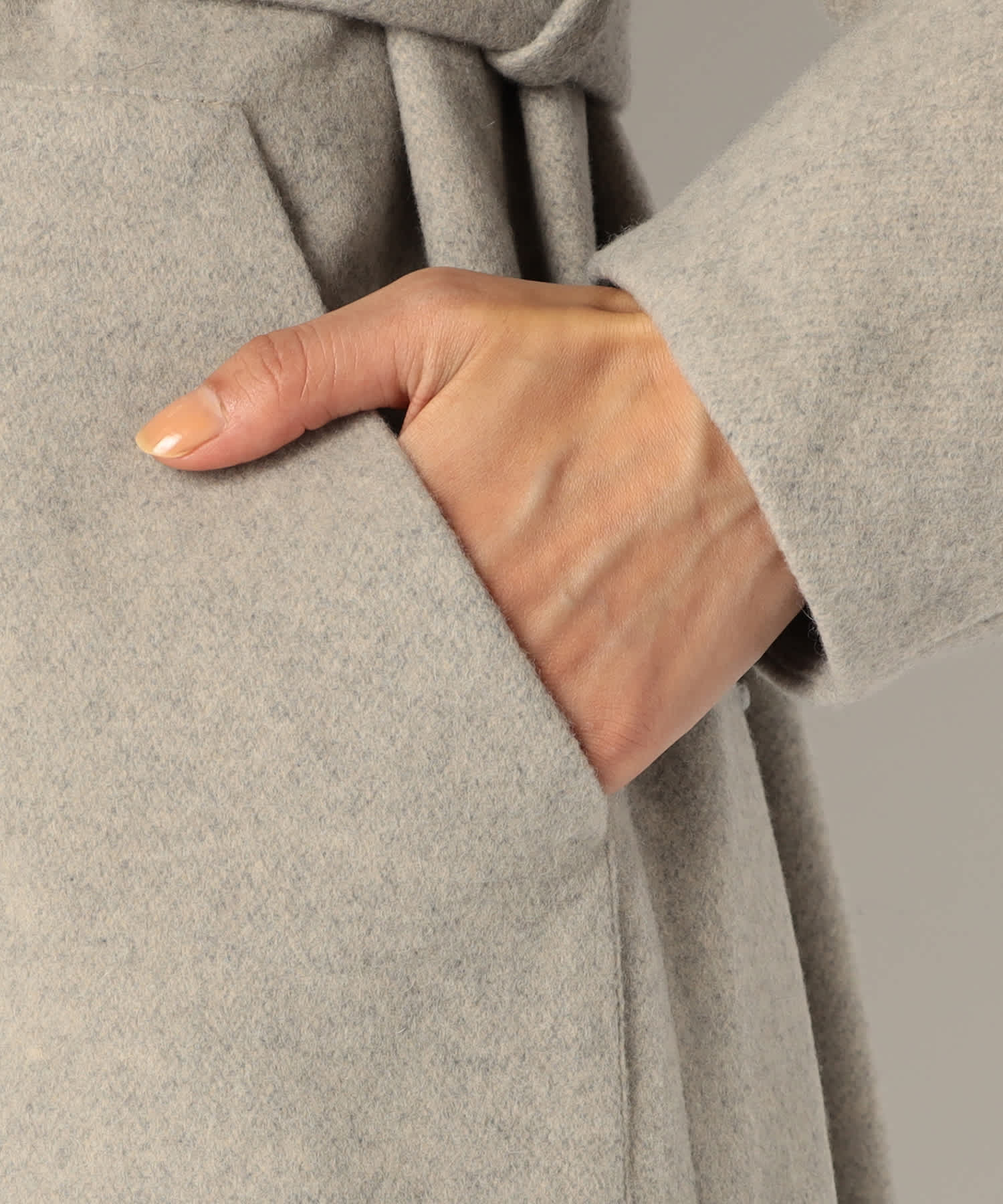 【特別価格20%OFF】ベルト付きラップコート