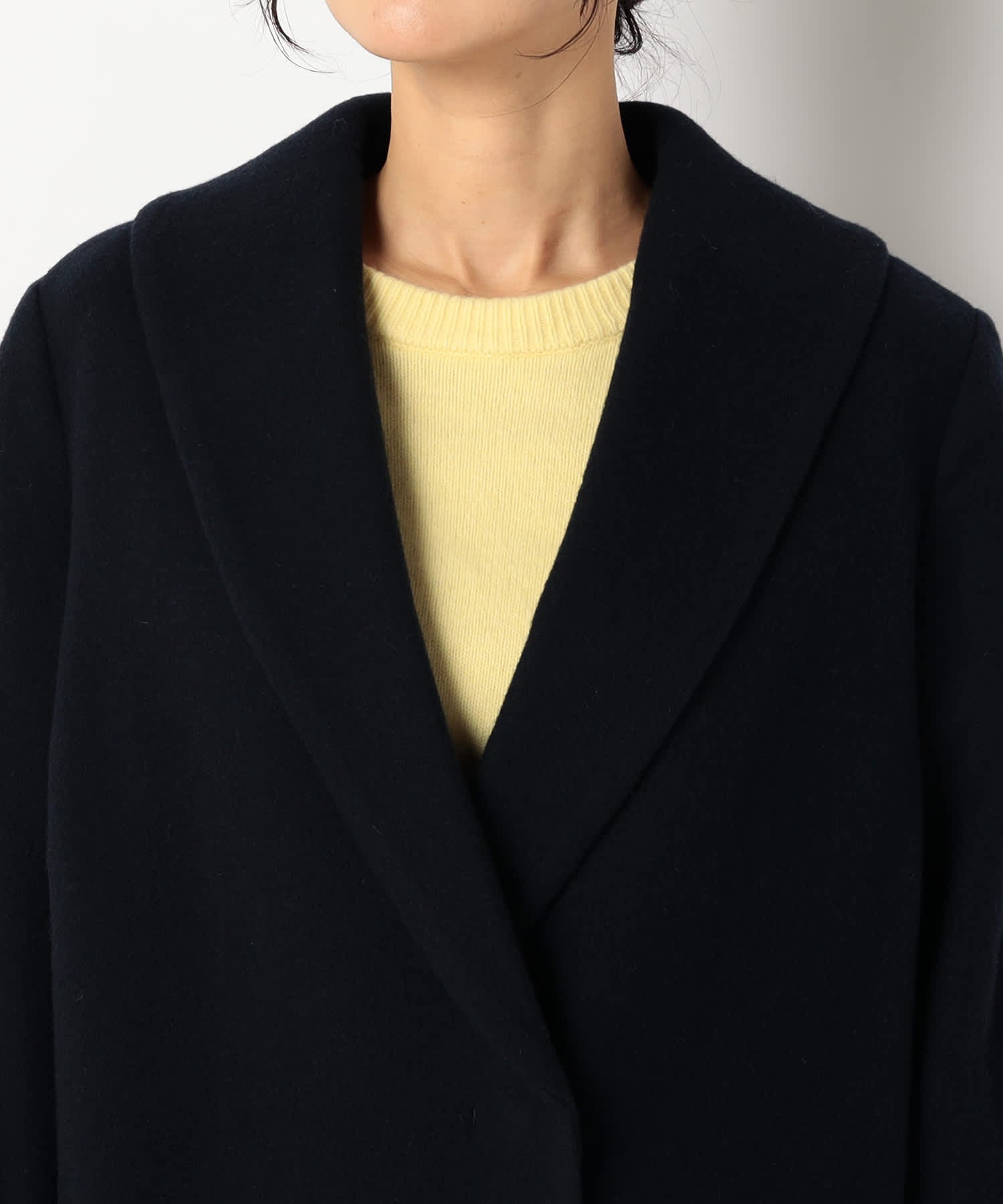 【特別価格20%OFF】ウールシンプルロングコート