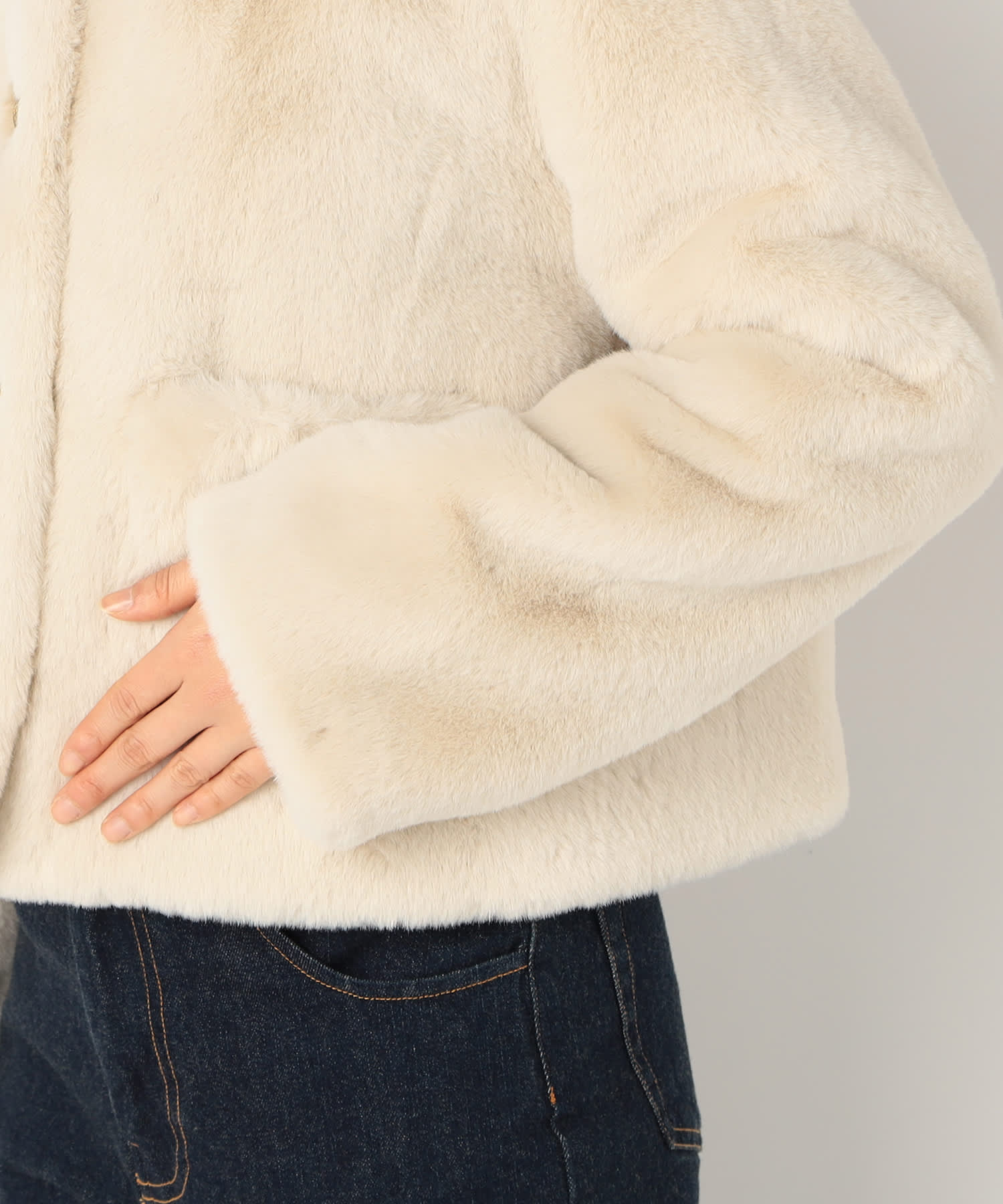 【特別価格20%OFF】ファー軽やかジャケット