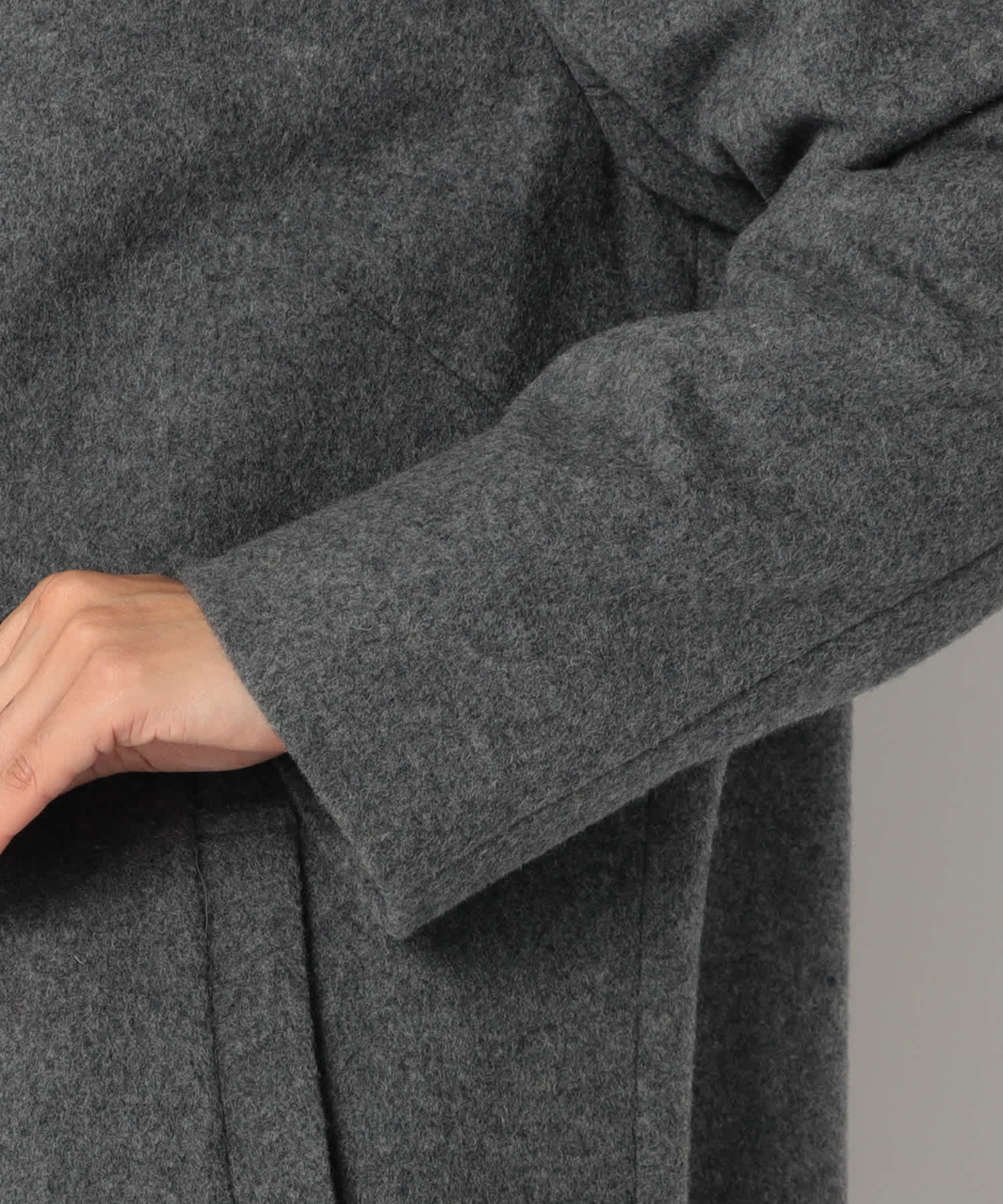 【特別価格20%OFF】ウールシンプルロングコート