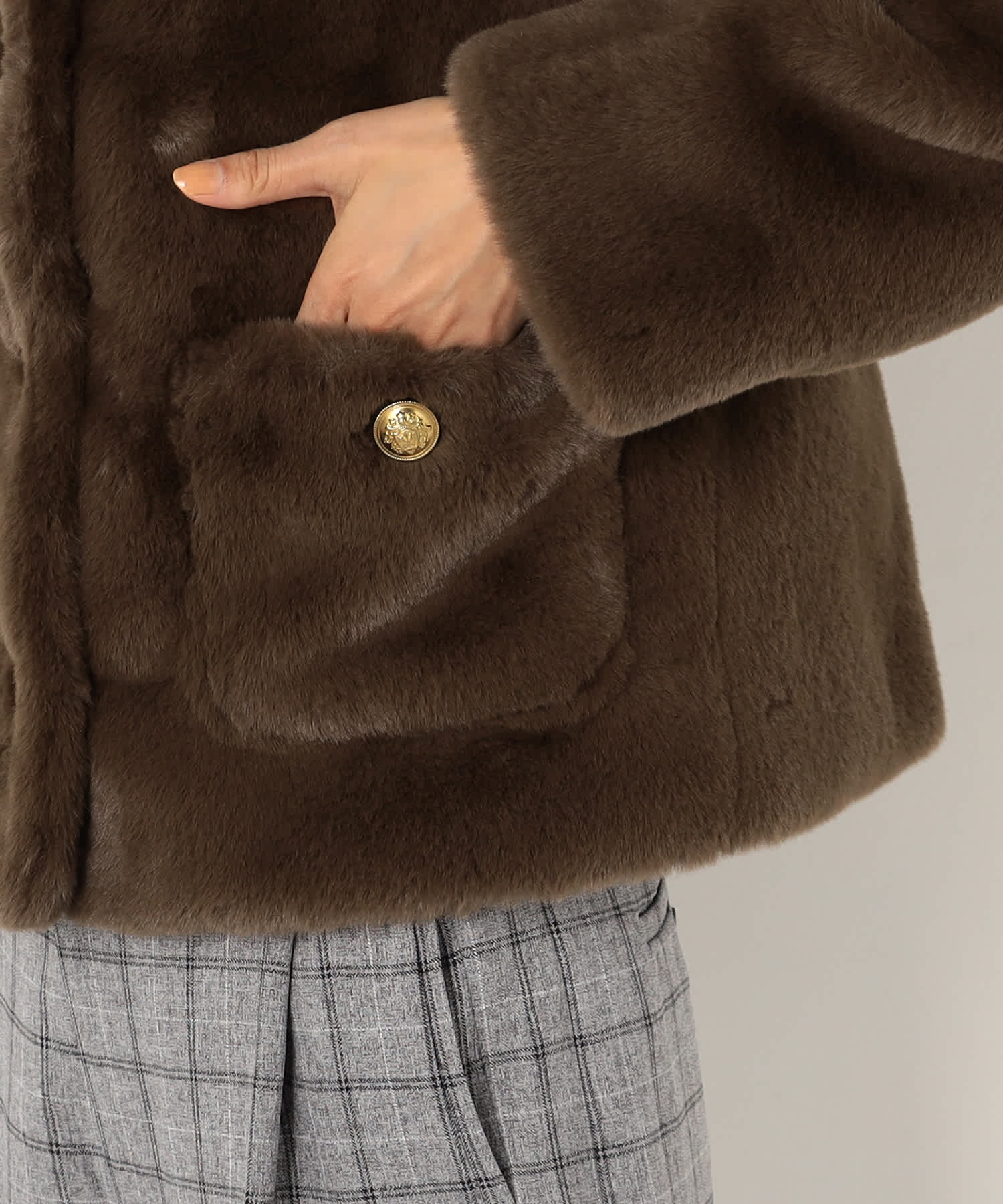 【特別価格20%OFF】ファー軽やかジャケット