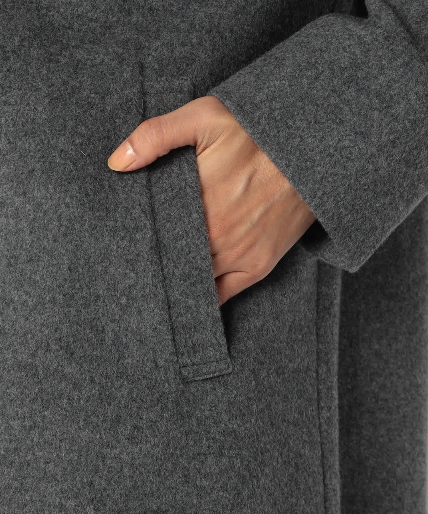 【特別価格20%OFF】ウールシンプルロングコート