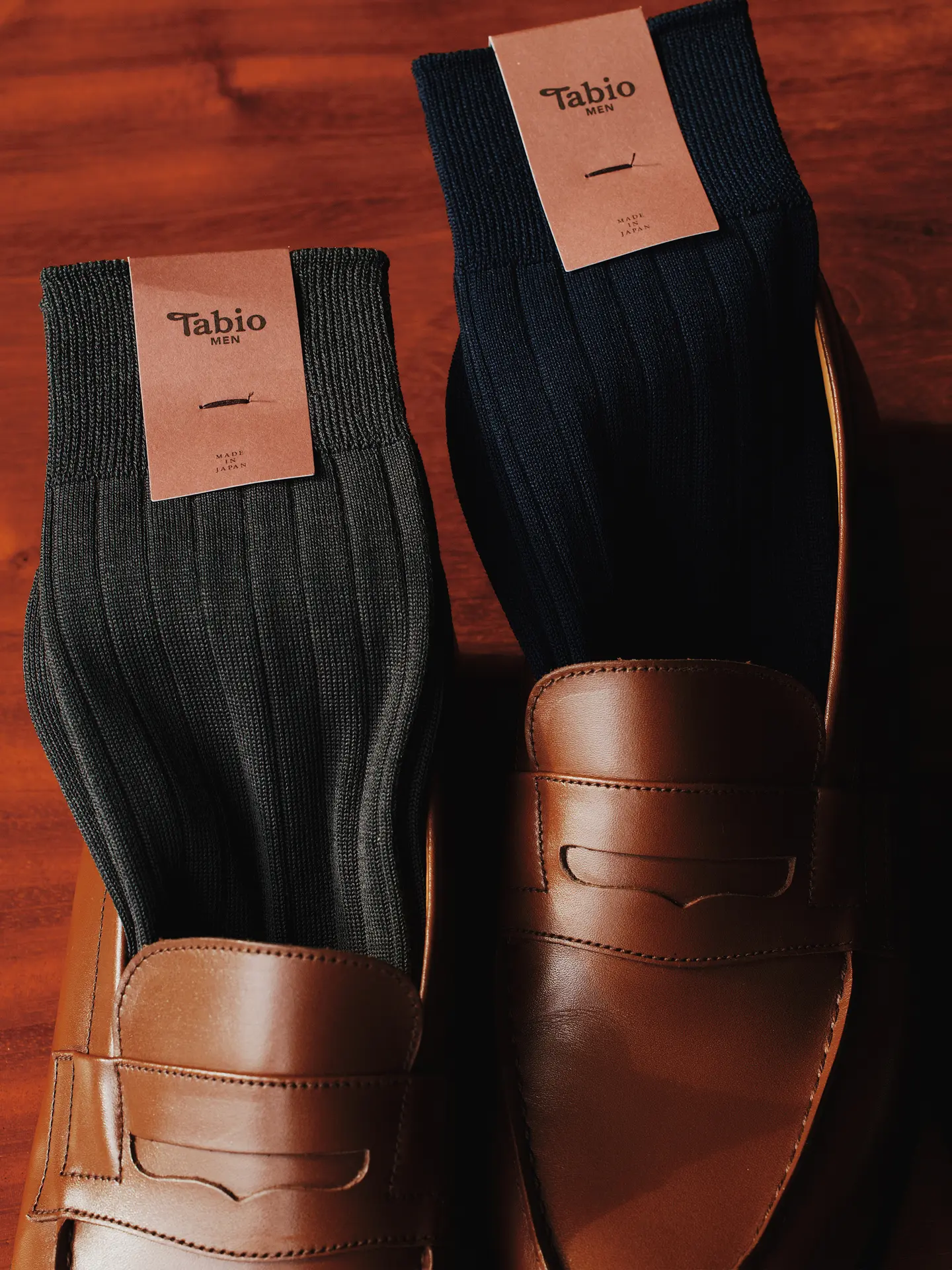 【父の日ギフト】 Tabio MEN 靴下3足セット（そのまま贈れるメッセージカード付き）